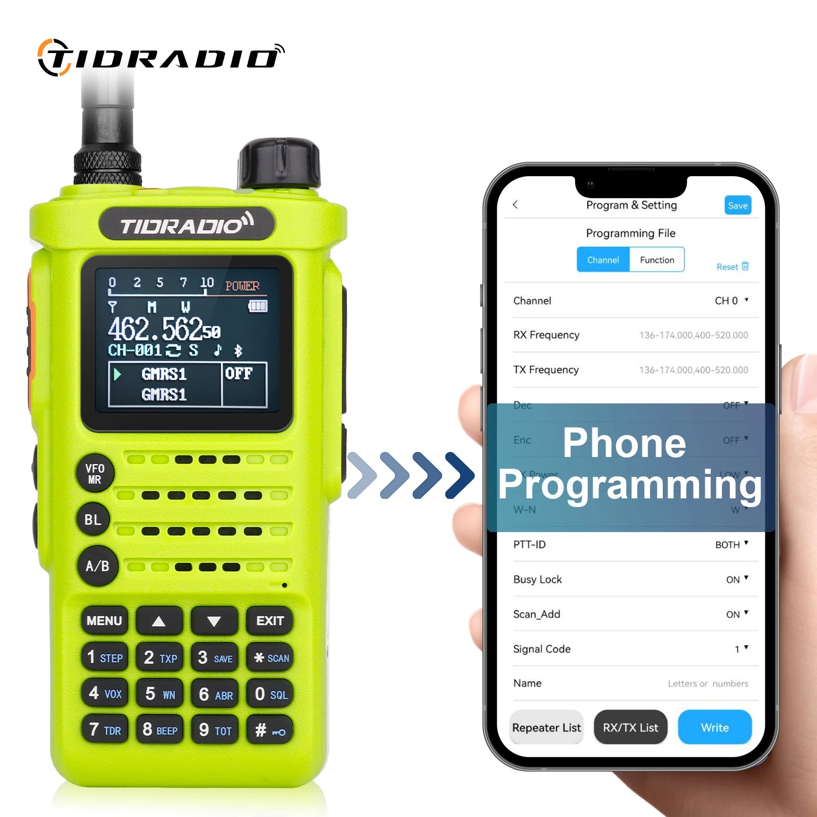 TIDRADIO TDH8 10W Walkie Talkie Long Range Two Way Radio - Arthur's Wellness Emporium
