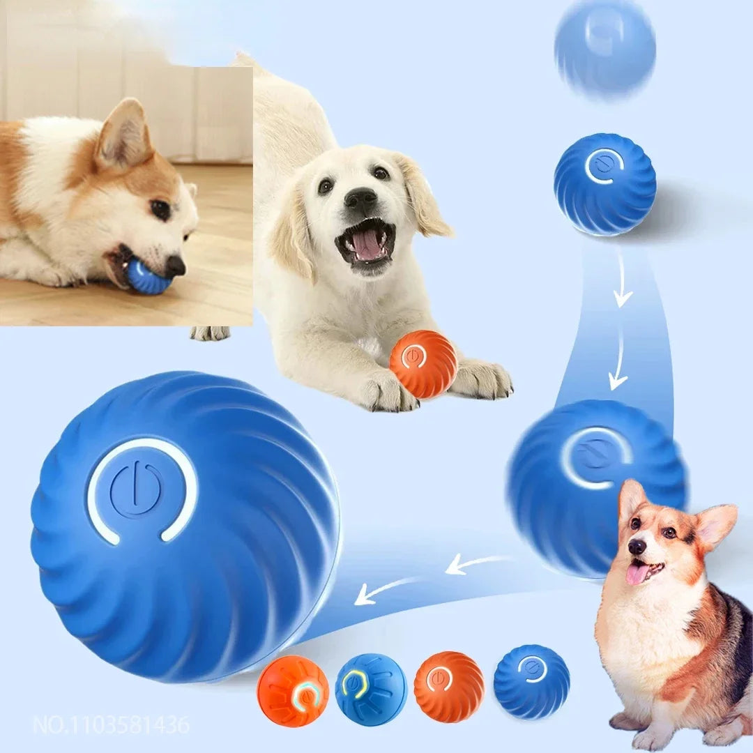 Smart Pet Toy Ball Electric Interactive Jumping Rolling Ball Rechargeable