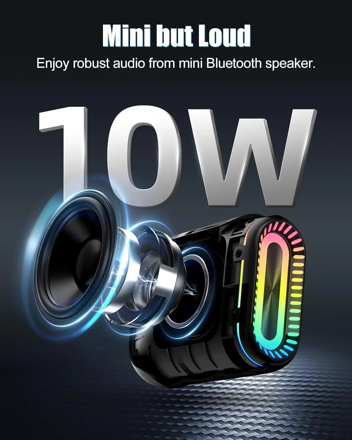 Ohayo S5 Bluetooth Speaker Ultra Portable IP67 Waterproof 24H Playtime