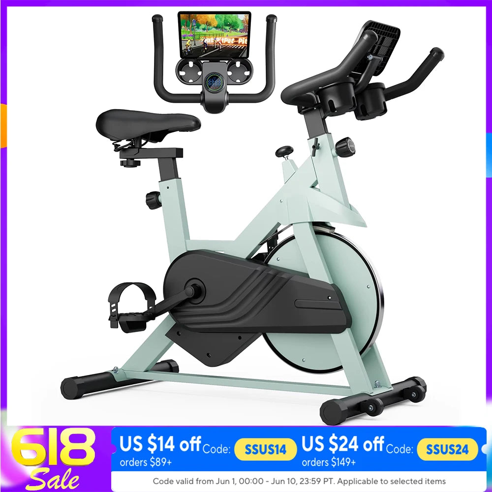 Superun Exercise Bike 32 Level Magnetic Resistance Home Workout - Arthur's Wellness Emporium