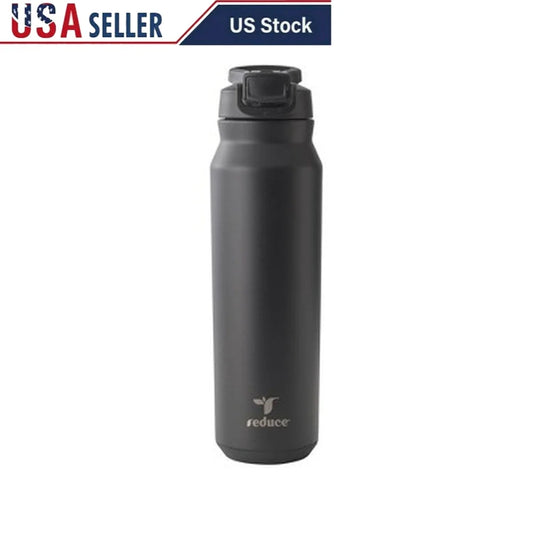 32oz Insulated Stainless Steel Water Bottle with Straw Lid - Arthur's Wellness Emporium