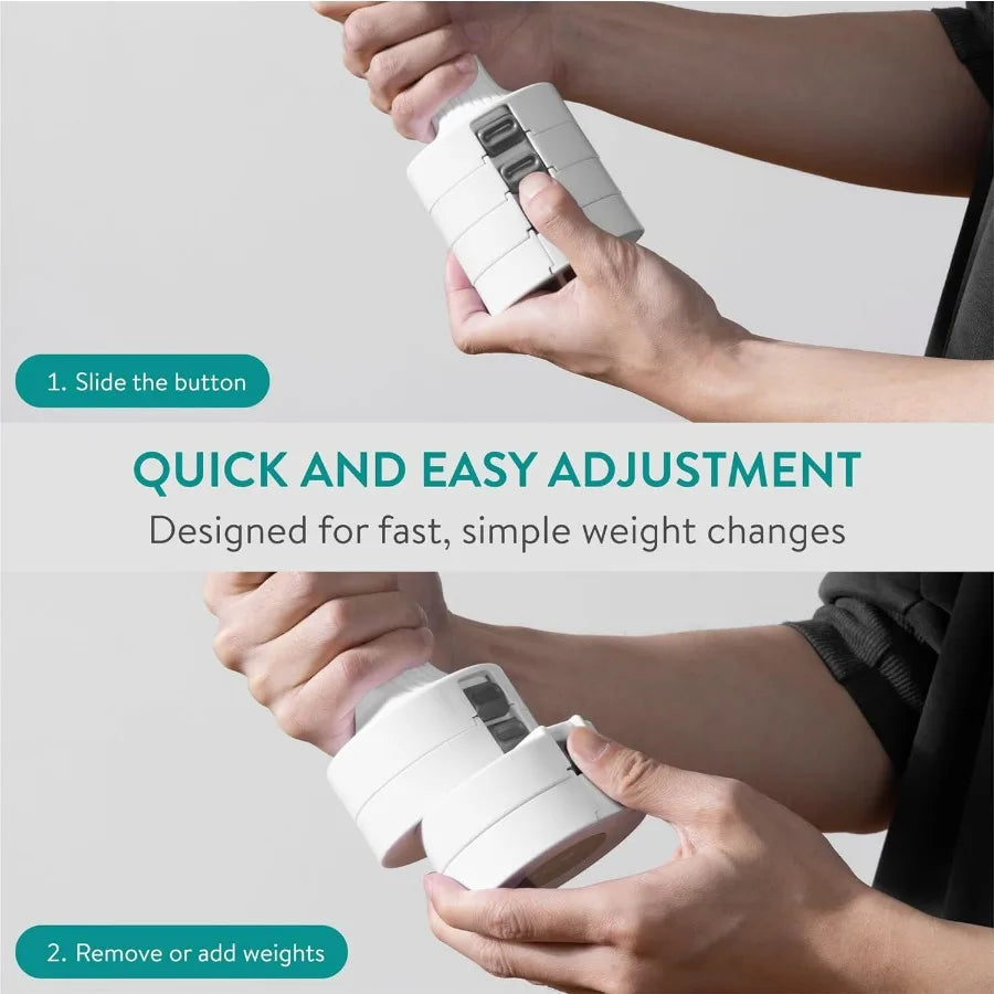 Adjustable Dumbbells Set With Non Slip Grip ABS Shell - Arthur's Wellness Emporium