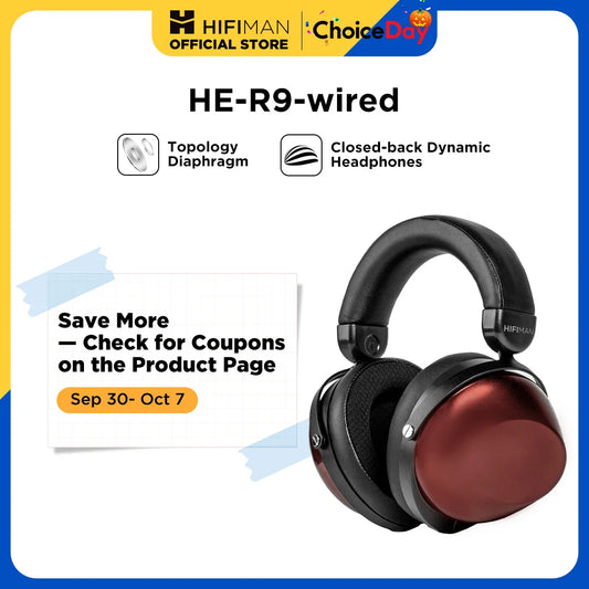 Hifiman HE R9 Dynamic Closed Back Over Ear Headphones