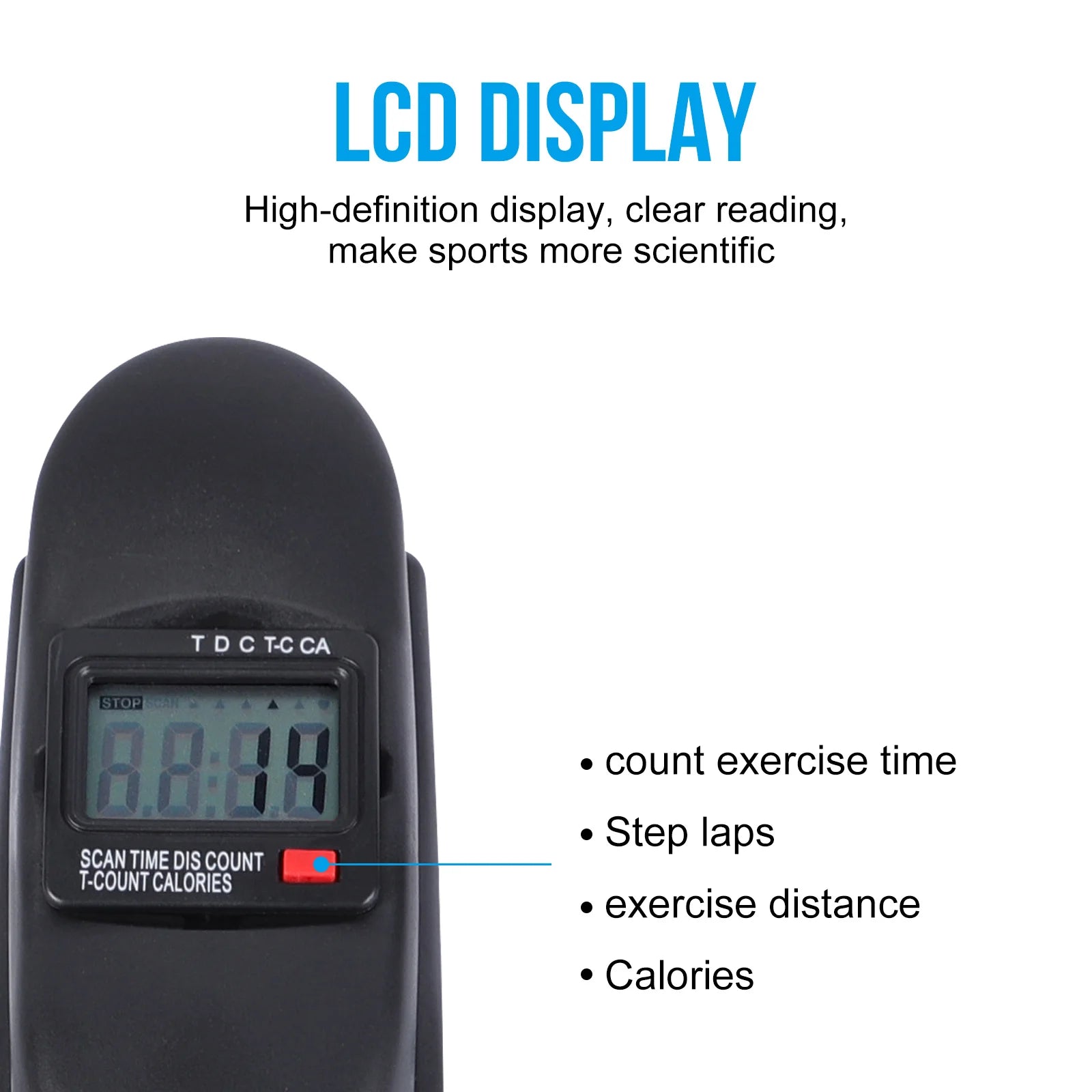 Stepper Exercise Bike With LCD Screen Portable Foot Pedal - Arthur's Wellness Emporium