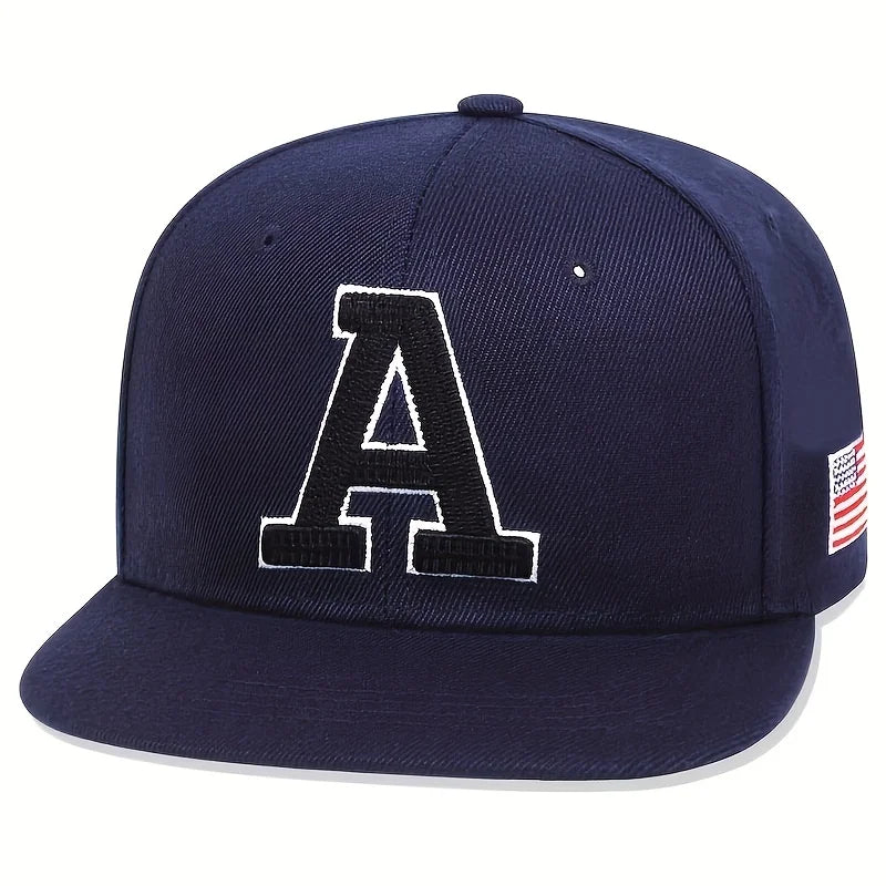 TUNICACN Hip Hop Cap A Letter Embroidery Baseball Hat