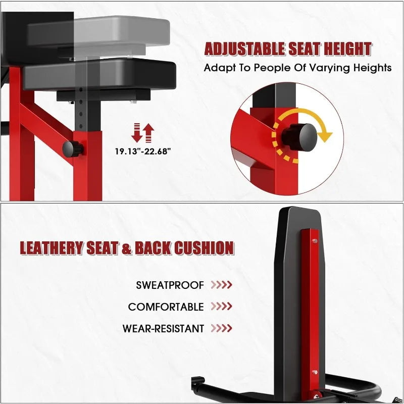 Seated Dip Machine for Tricep and Bicep Training 400LBS - Arthur's Wellness Emporium