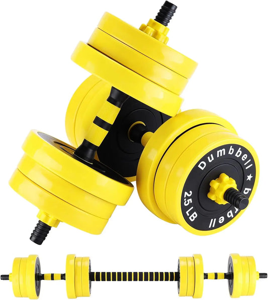 HiMISS 2 In 1 Adjustable Dumbbell Set For Home Gym - Arthur's Wellness Emporium