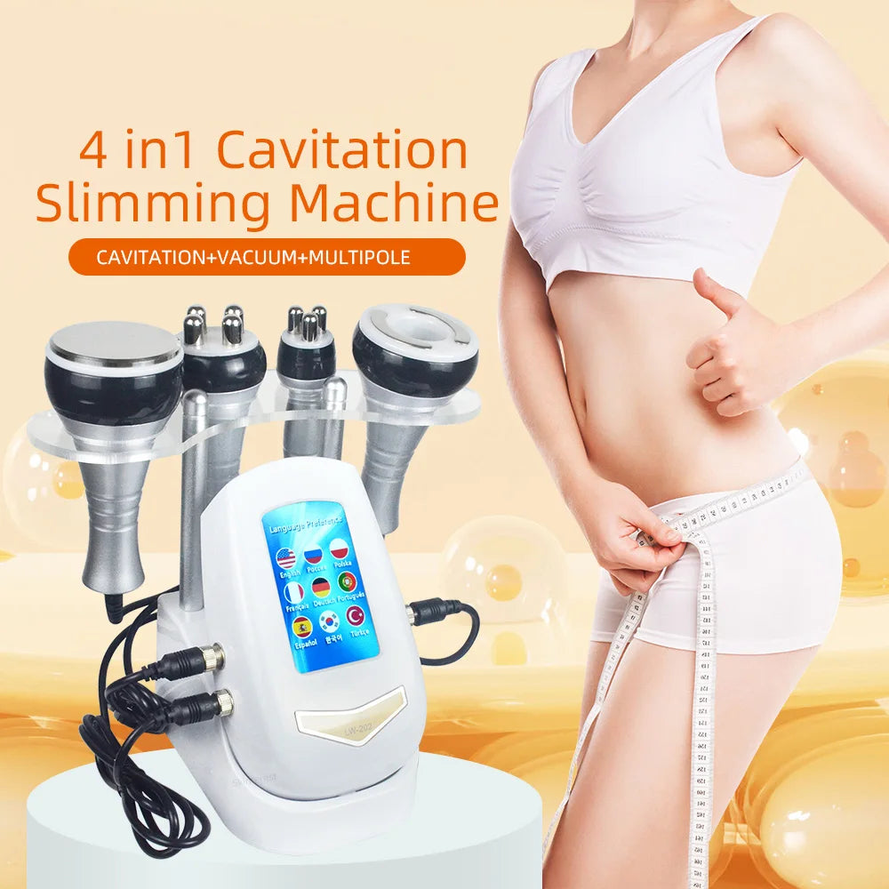 MISSHEARTH 4 in 1 Vacuum Cavitation RF Ultrasonic Slimming Machine - Arthur's Wellness Emporium