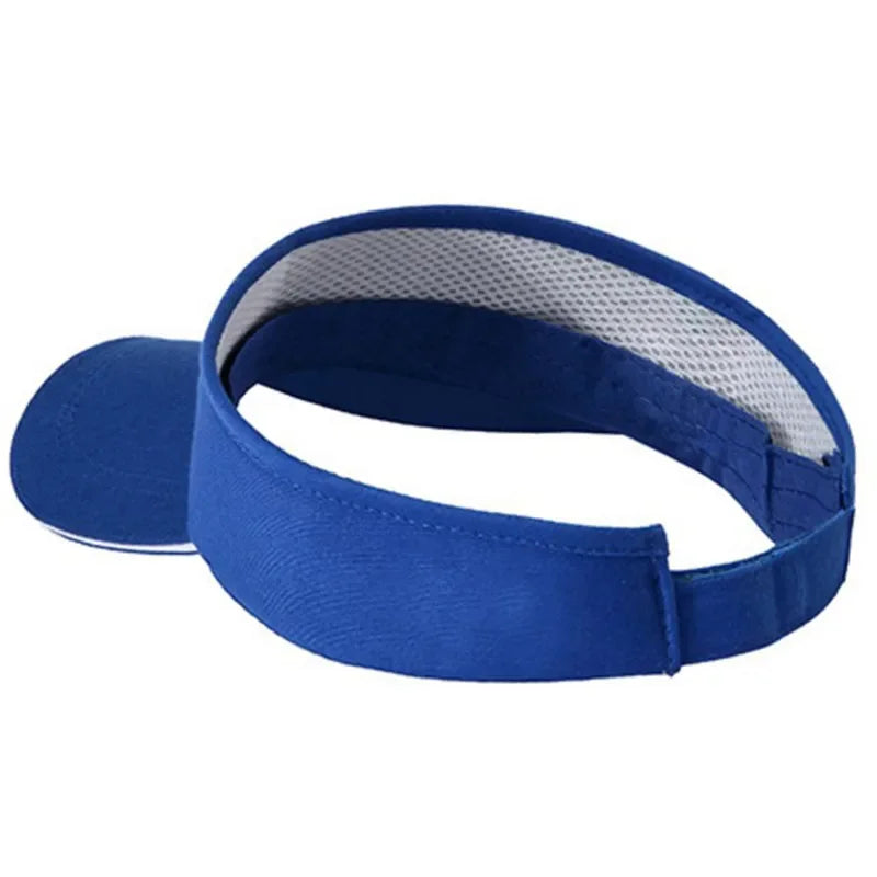 Cotton Adjustable Visor Cap For Running Tennis Golf Unisex - Arthur's Wellness Emporium