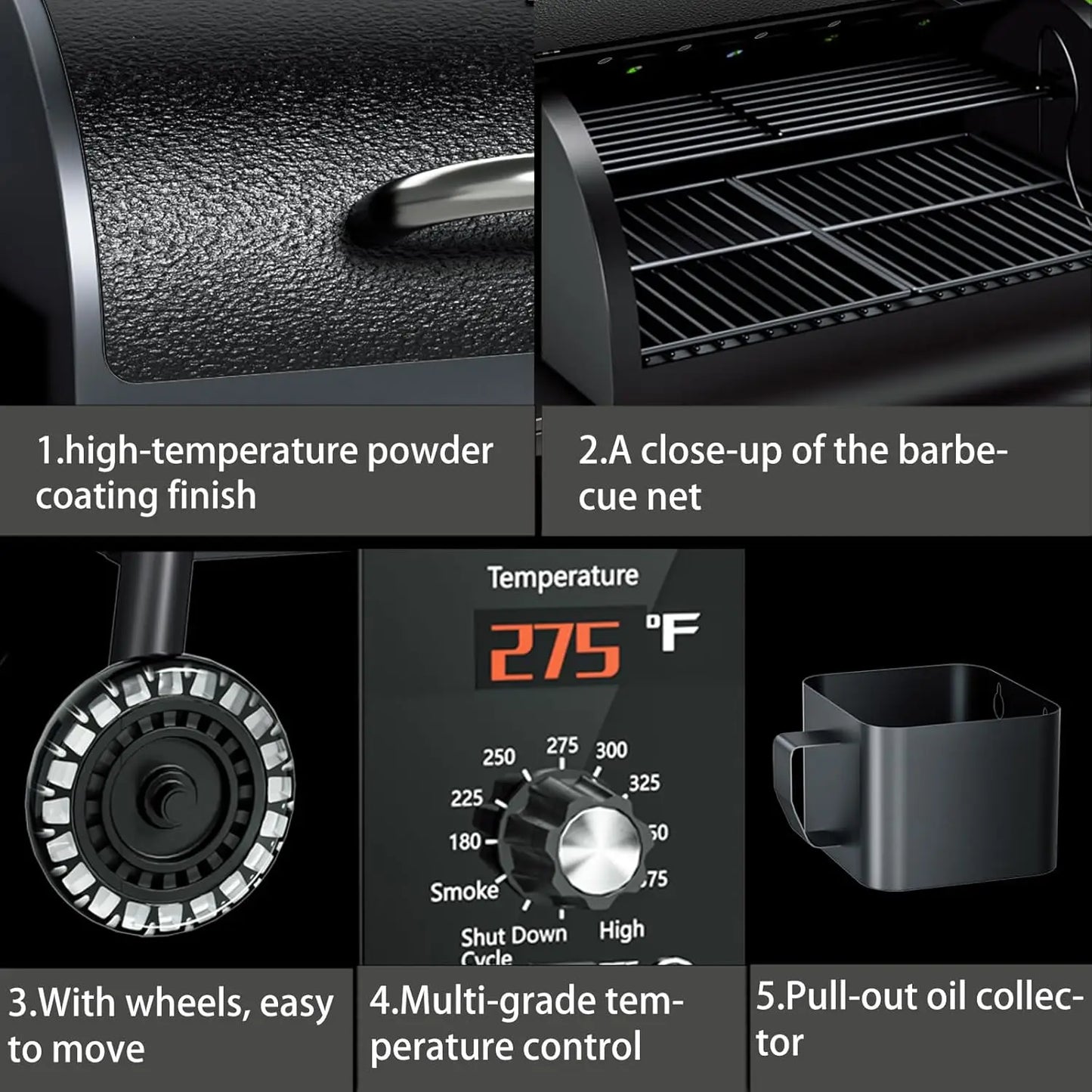 Wood Pellet Grill And Smoker With PID Temperature Control WRGC - Arthur's Wellness Emporium