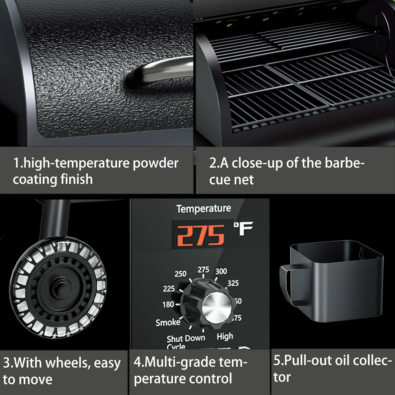 Wood Pellet Grill And Smoker With PID Temperature Control WRGC - Arthur's Wellness Emporium