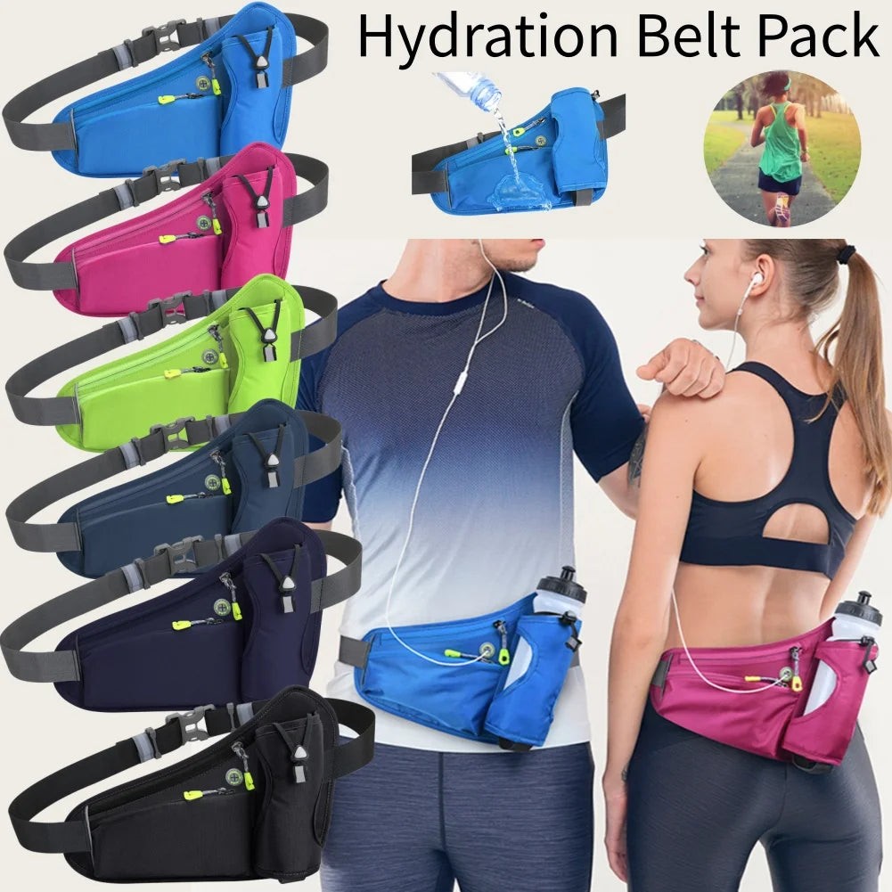APWIKOGER Hydration Belt Running Waist Bag Water Bottle Holder - Arthur's Wellness Emporium