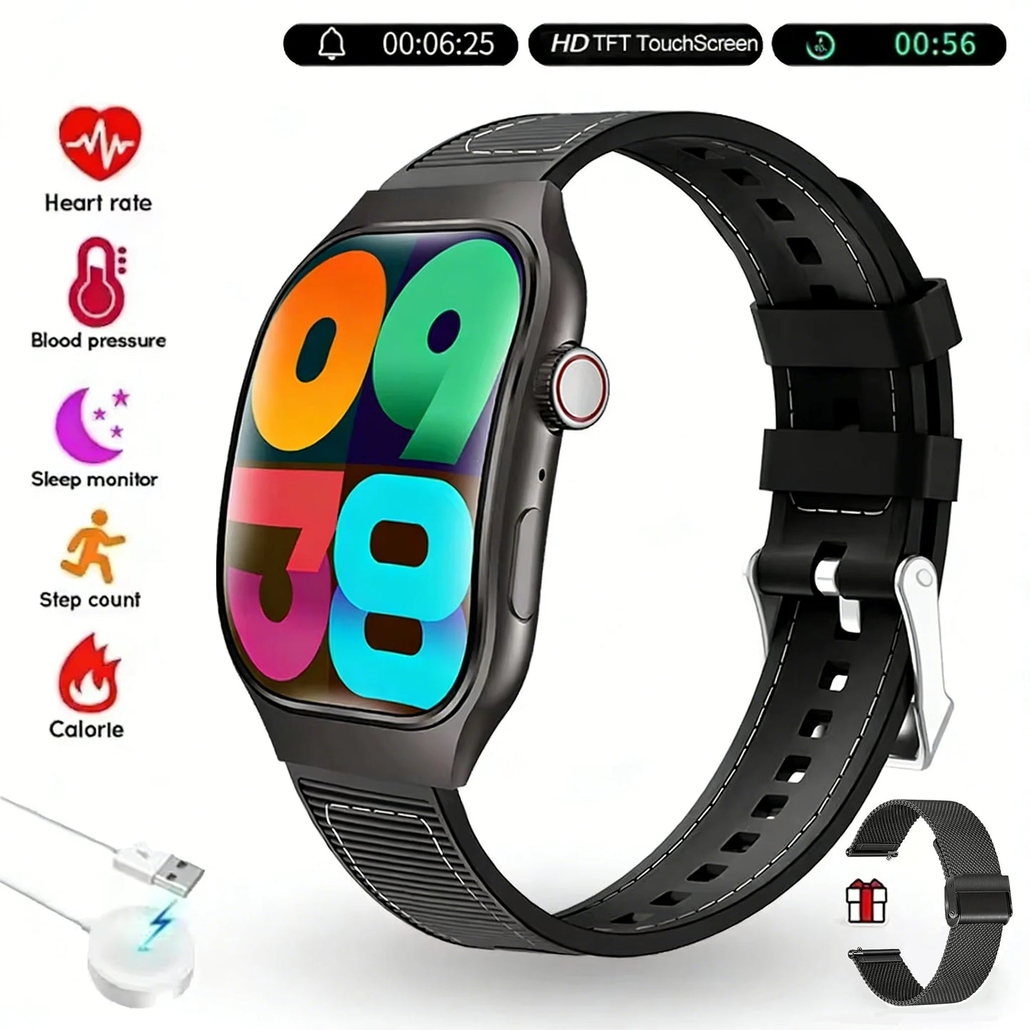 LAXASFIT Bluetooth Call Smart Watch for Men with HD Screen