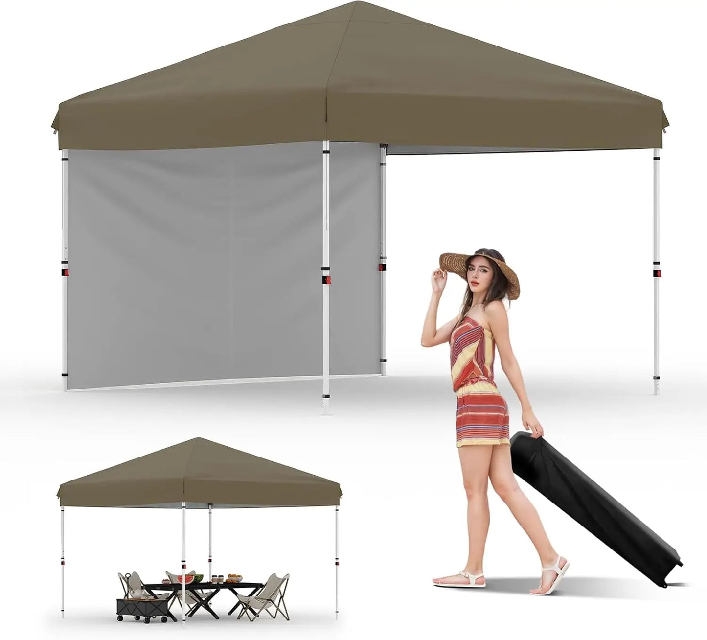 TWISTER Pop Up Canopy Tent With Removable Sidewall Shelter - Arthur's Wellness Emporium