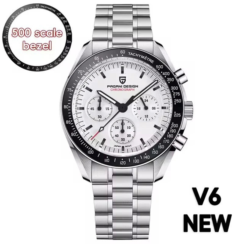 Pagani Design Moon V6 Men's Quartz Chronograph Watch