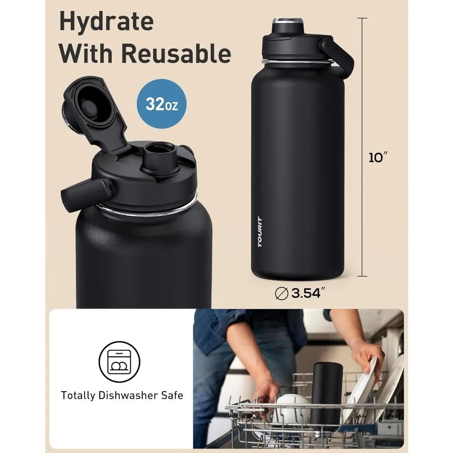 Stainless Steel Insulated Water Bottle Keeps Drinks Cold - Arthur's Wellness Emporium