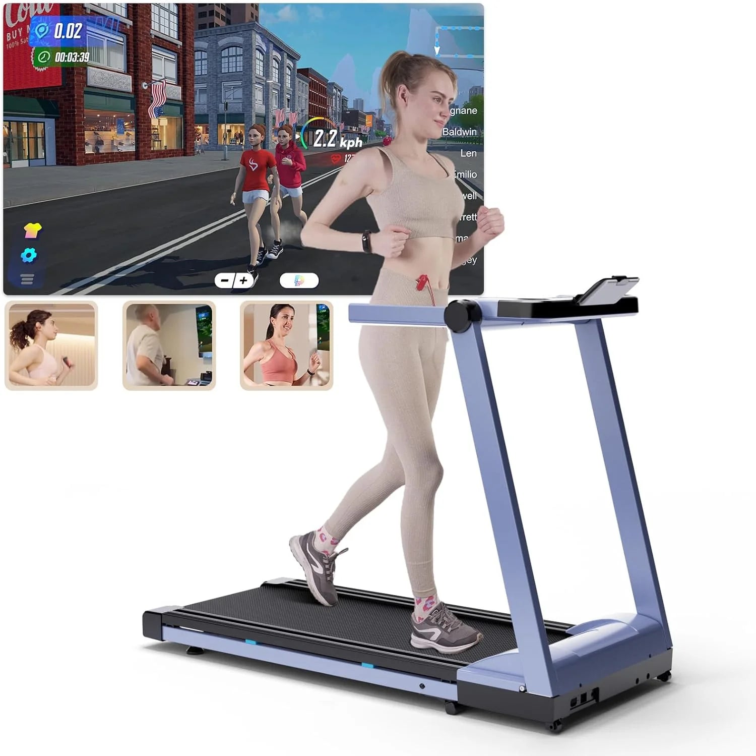 NONEDriving Power 3.5HP Foldable Treadmill With Six Percent Incline - Arthur's Wellness Emporium