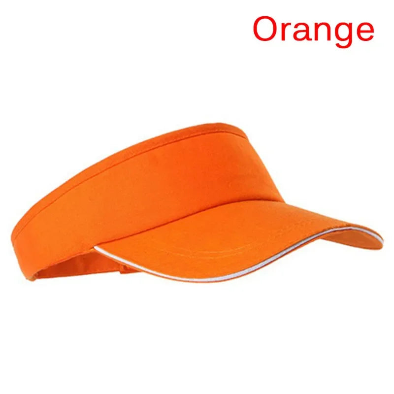 Cotton Adjustable Visor Cap For Running Tennis Golf Unisex - Arthur's Wellness Emporium