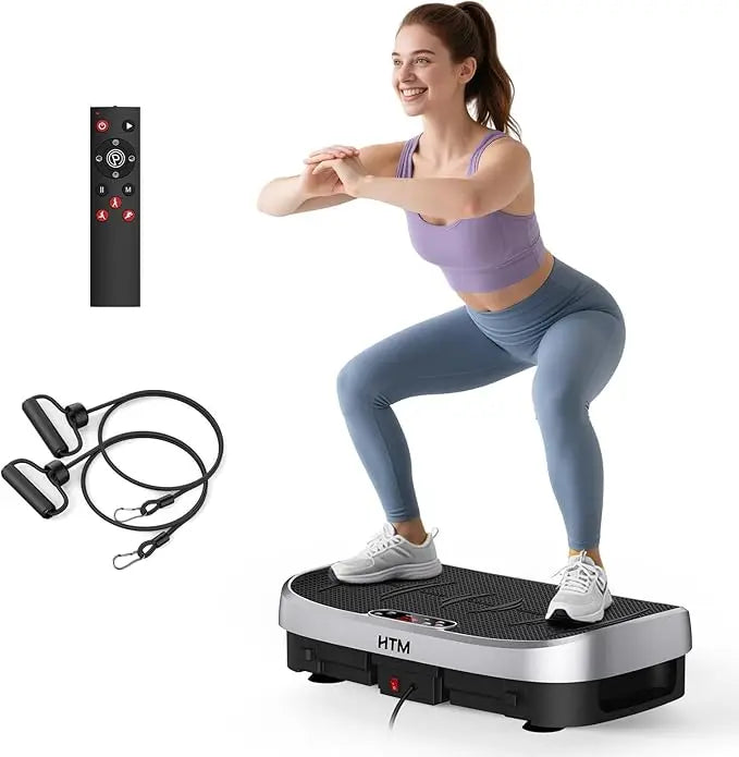 HTM Vibration Plate Whole Body Exercise Machine Bluetooth 120 Levels - Arthur's Wellness Emporium