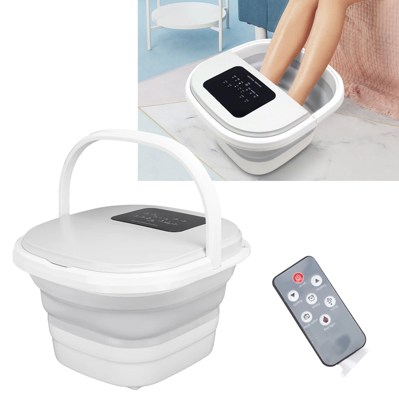 Smart Foldable Foot Massager Spa With Heating Rollers - Arthur's Wellness Emporium