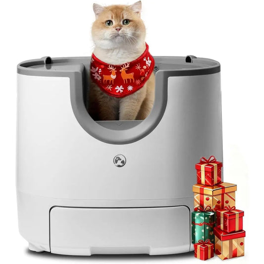 F8 Self Cleaning Cat Litter Box High Capacity Open Top - Arthur's Wellness Emporium