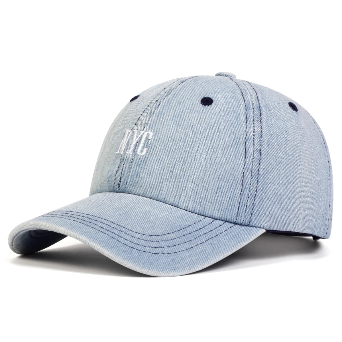 Unisex NYC Letter Denim Baseball Cap for All Seasons