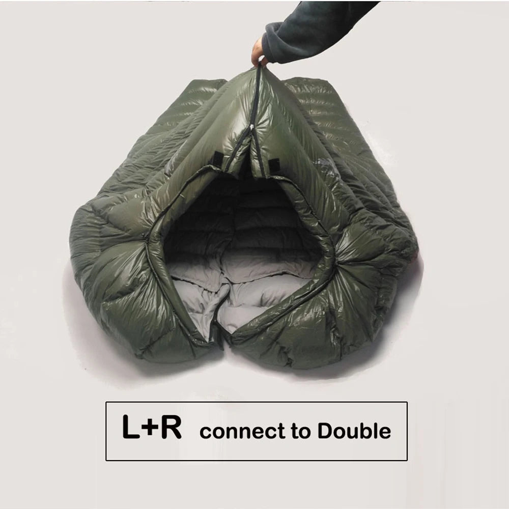 Outdoor Duck Down Sleeping Bag For Winter Camping Waterproof - Arthur's Wellness Emporium