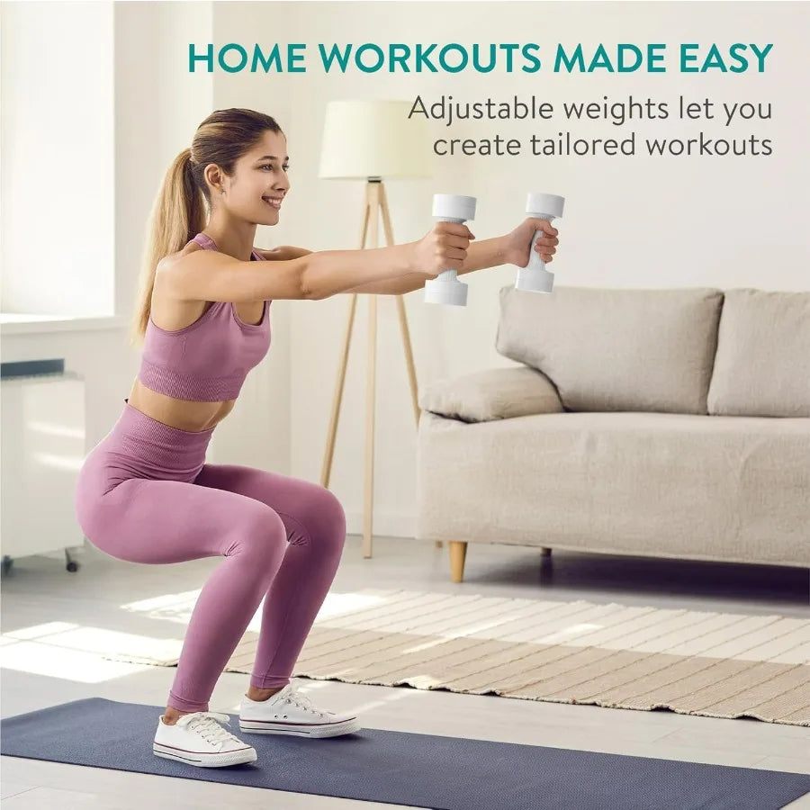 Adjustable Dumbbells Set With Non Slip Grip ABS Shell - Arthur's Wellness Emporium