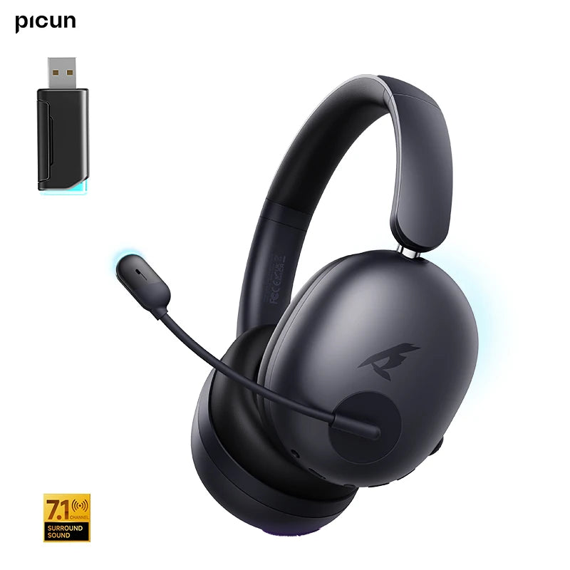 Picun UG-10A Gaming Wireless Headphones With Mic 40mm Driver