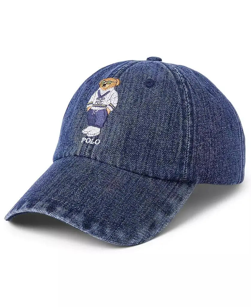 Polo Ralph Lauren Mens Polo Bear Denim Ball Cap Classic - Arthur's Wellness Emporium