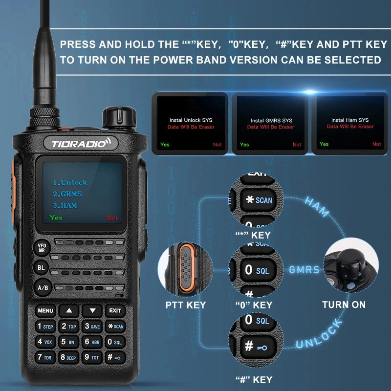 TIDRADIO TD-H8 10W Professional Long Range Walkie Talkie - Arthur's Wellness Emporium