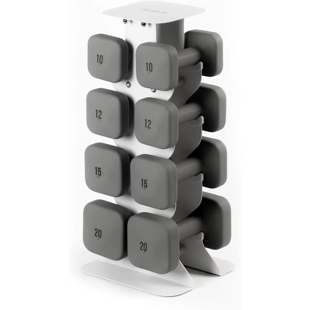 Square Dumbbells Anti Slip Thick Handles Secure Workouts - Arthur's Wellness Emporium