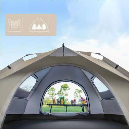 Pakicetus Outdoor Sunshade Camping Tent With Doors And Windows - Arthur's Wellness Emporium