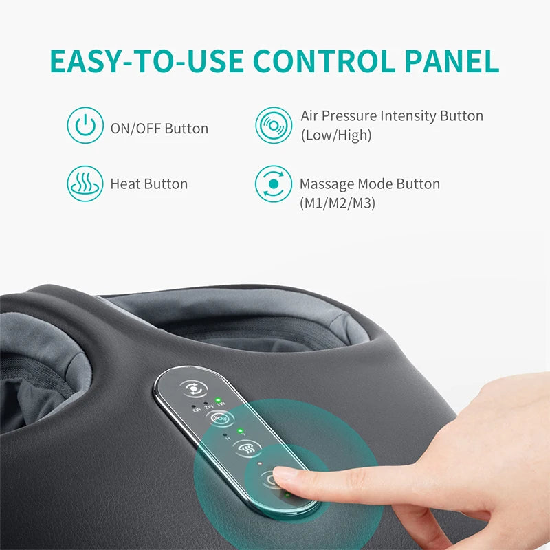 Nekteck Shiatsu Foot Massager with Heat, Air Compression Roller