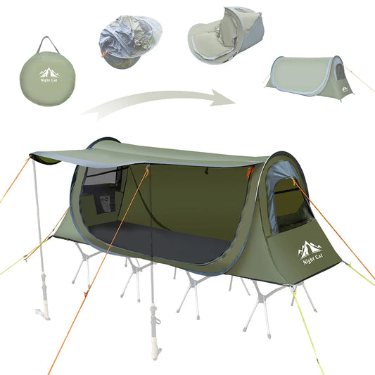 Night Cat Pop Up 1 Person Camping Tent Waterproof Instant Setup - Arthur's Wellness Emporium
