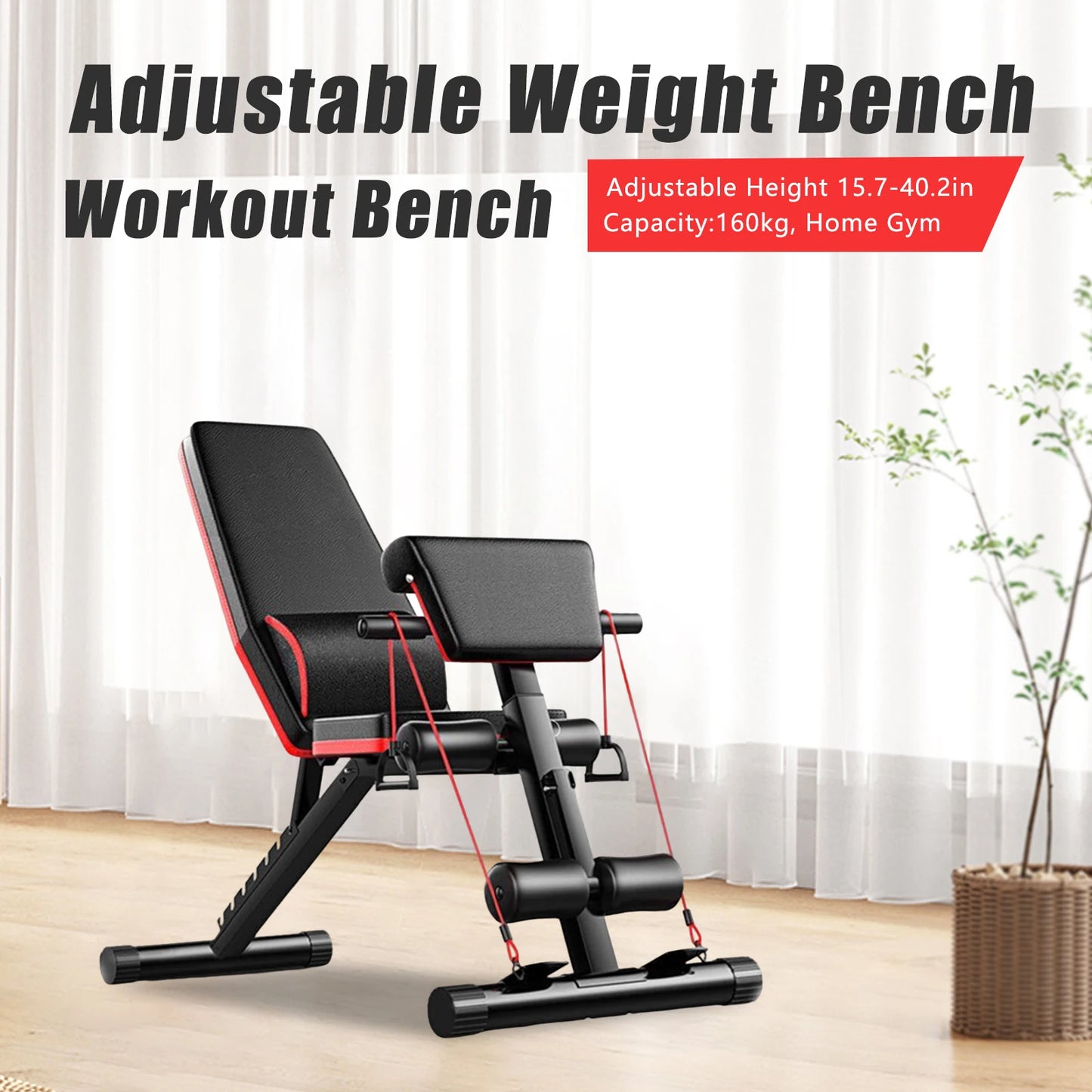Adjustable Weight Bench for Strength Training and Fitness