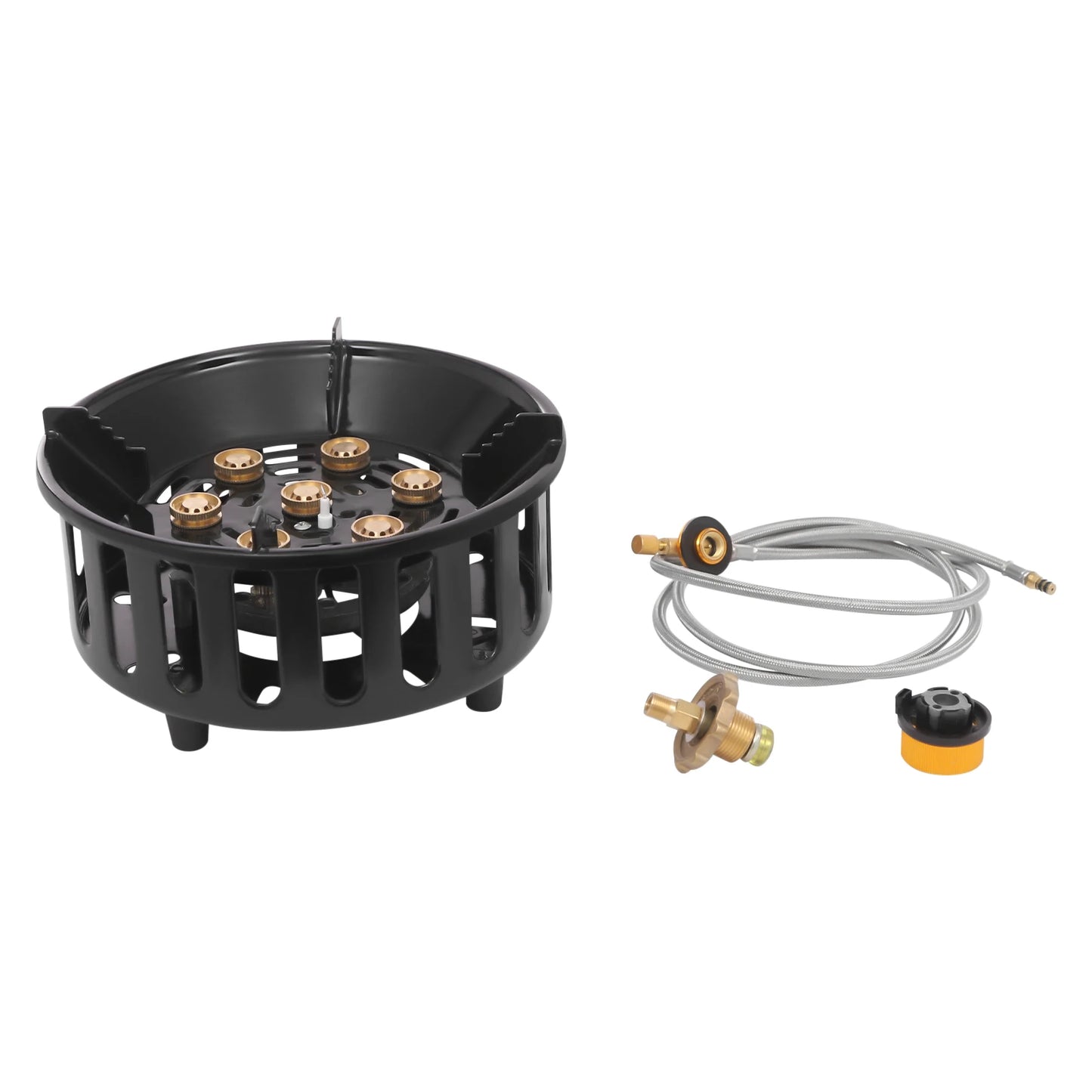 21000W Portable Butane Camping Stove With Adapters For Outdoor Cooking - Arthur's Wellness Emporium