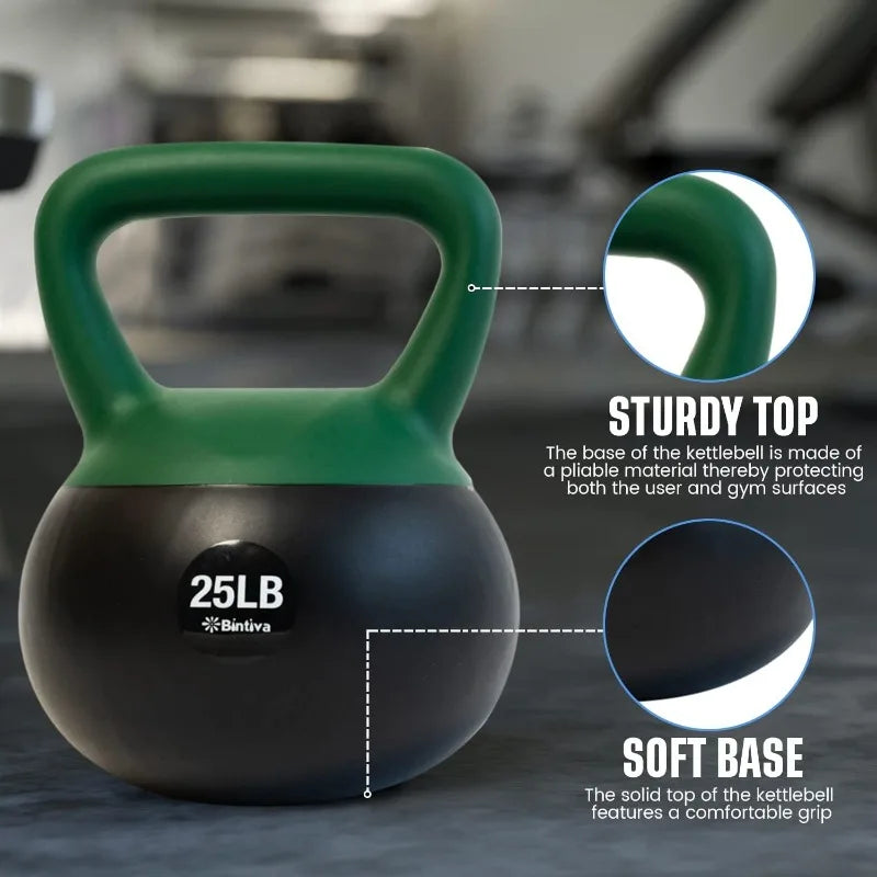 Bintiva Soft Kettlebells Set for Strength Training Weights