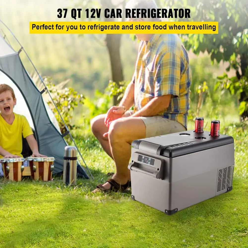 Portable Dual Zone Refrigerator For Travel And Camping