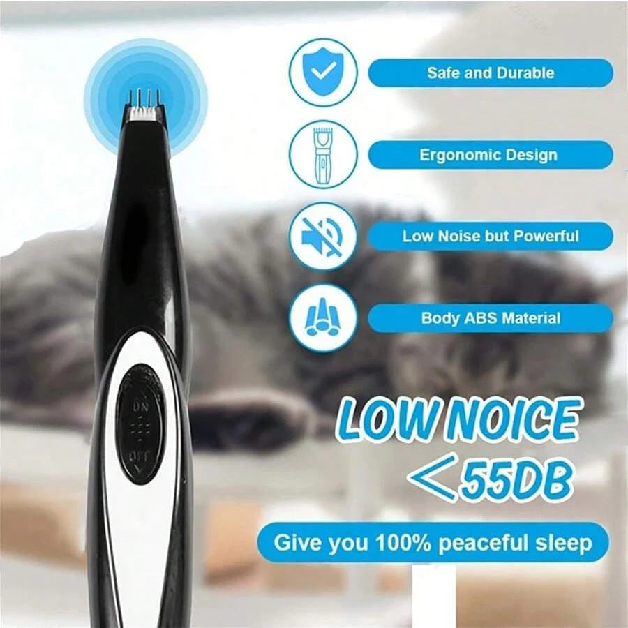 Dog Grooming Kit Hair Clipper Low Noise Rechargeable Pet Clippers - Arthur's Wellness Emporium