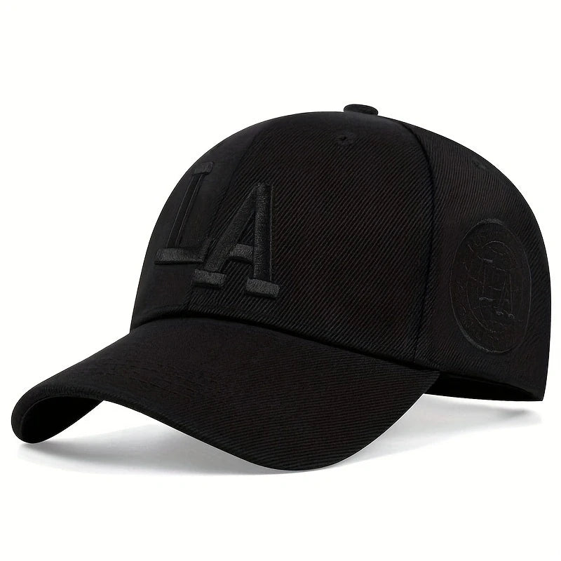 Unisex LA Letter Embroidery Baseball Cap for Every Season - Arthur's Wellness Emporium
