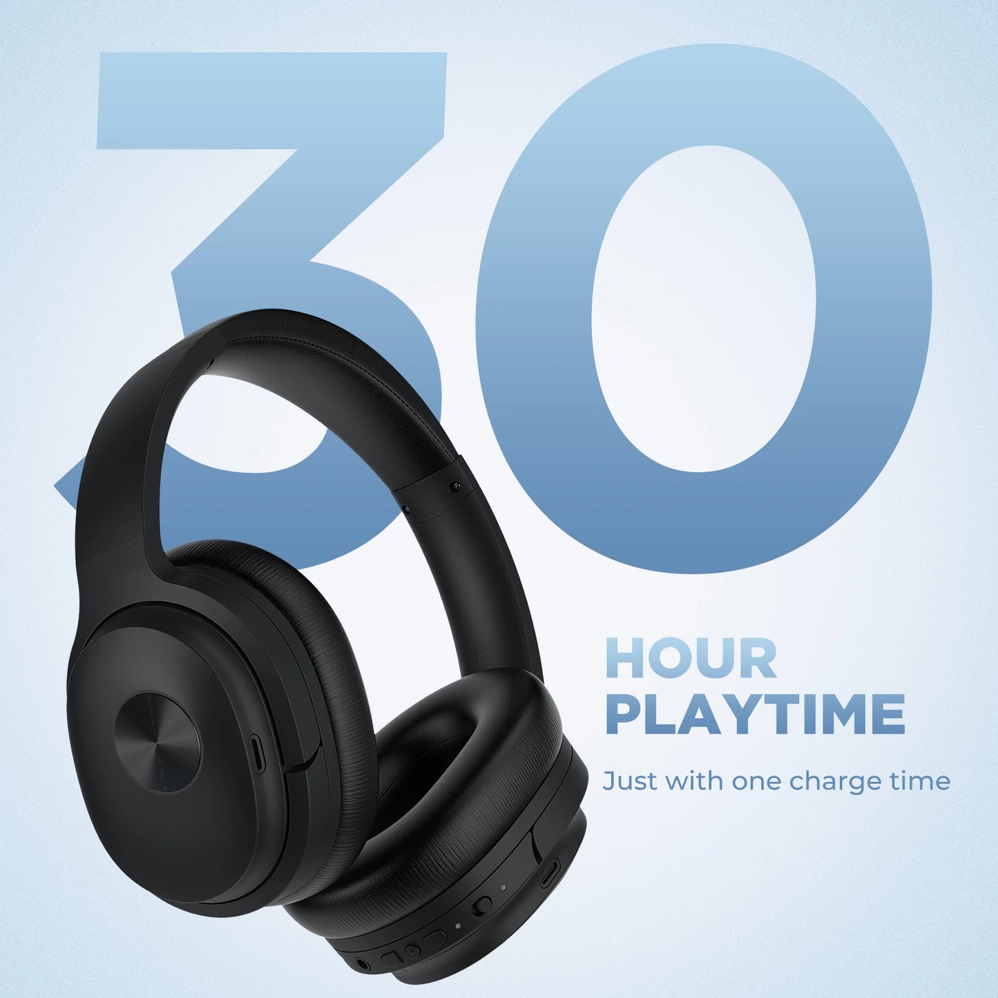 Meidong SE7 Hybrid ANC Wireless Over Ear Headphones With ENC