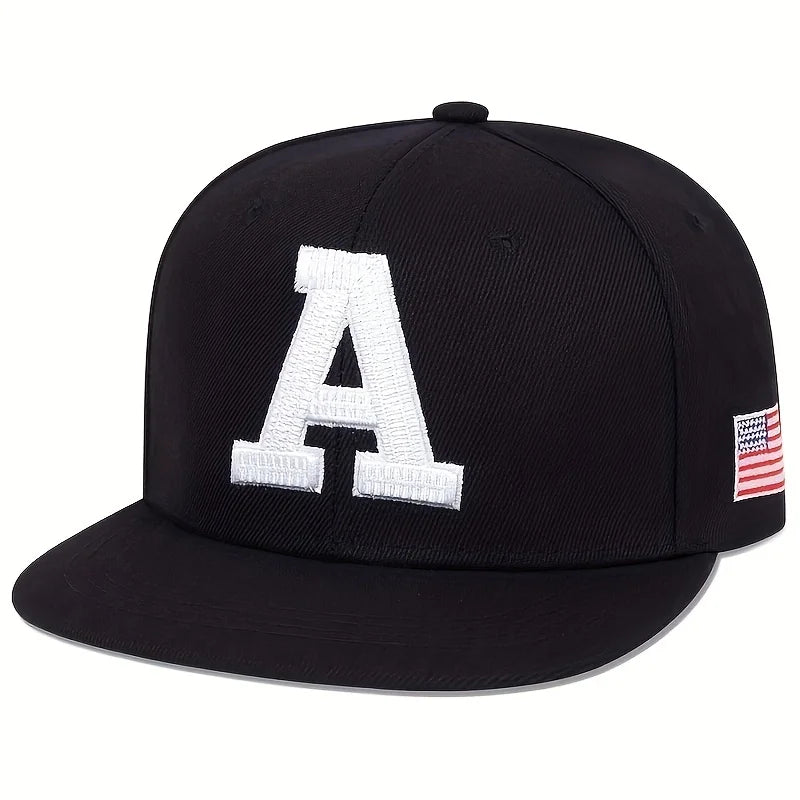 TUNICACN Hip Hop Cap A Letter Embroidery Baseball Hat
