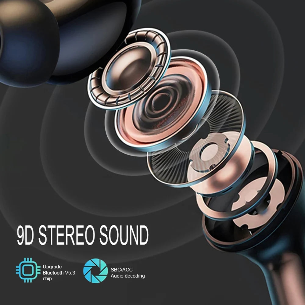 GREATWALL Wireless Bluetooth Earphones With ANC Noise Reduction And Mic - Arthur's Wellness Emporium