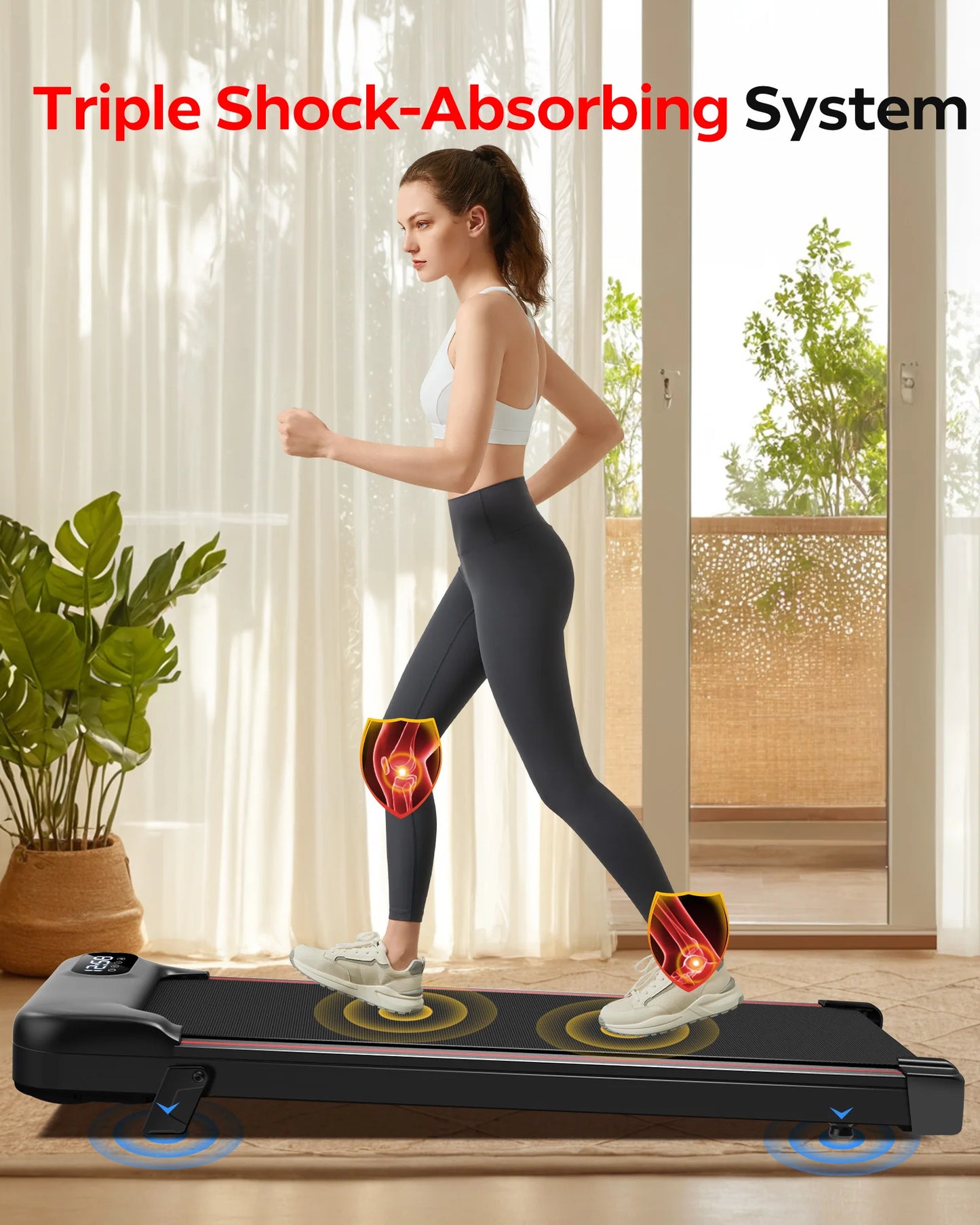 Cursor Fitness Under-Desk Treadmill 2.5 HP Incline With App