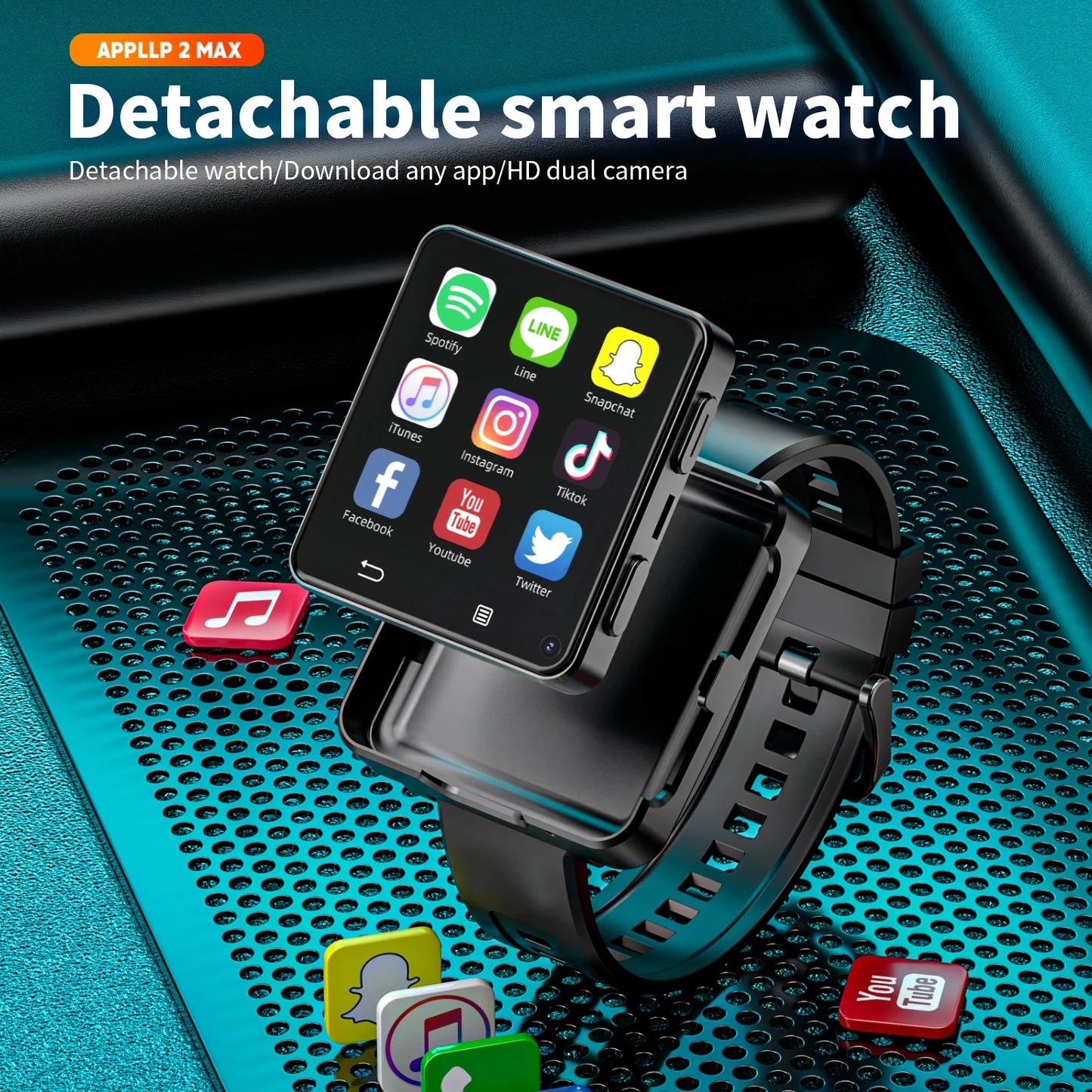 LOKMAT APPLLP 2 MAX Dual Camera Android 11 Smartwatch Phone - Arthur's Wellness Emporium