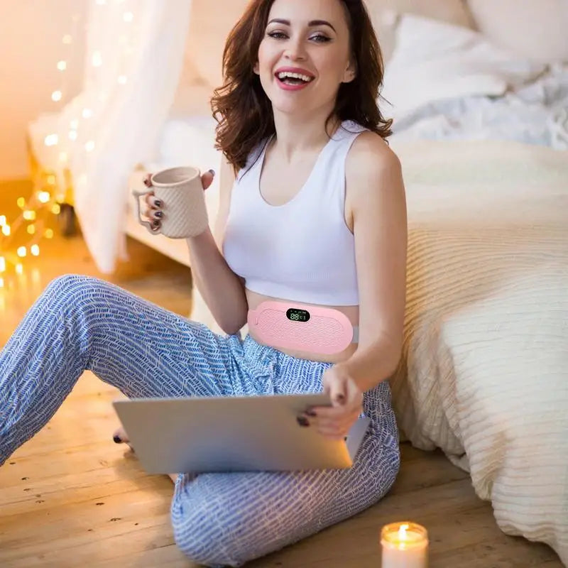 Travel Electric Heating Pad with Vibration Massage Modes