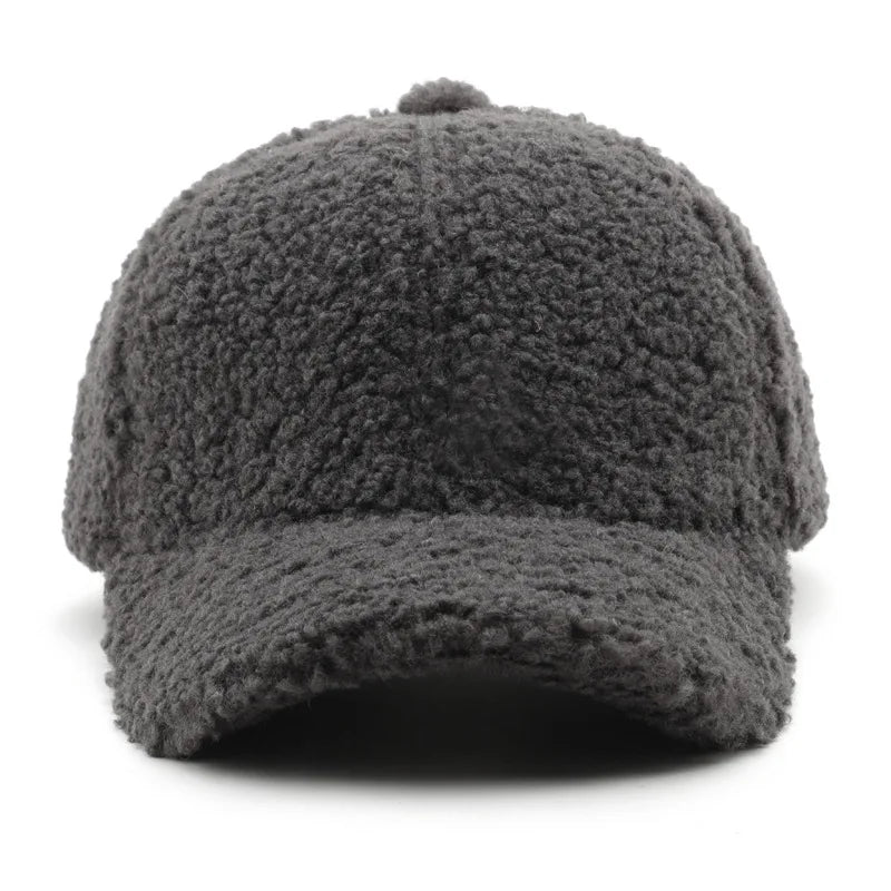 COKKCN Autumn Winter Lamb Wool Baseball Cap For Women