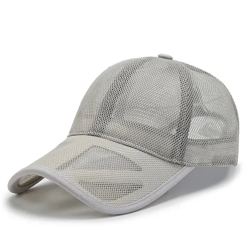 Breathable Openwork Mesh Baseball Cap for Outdoor Sun Protection