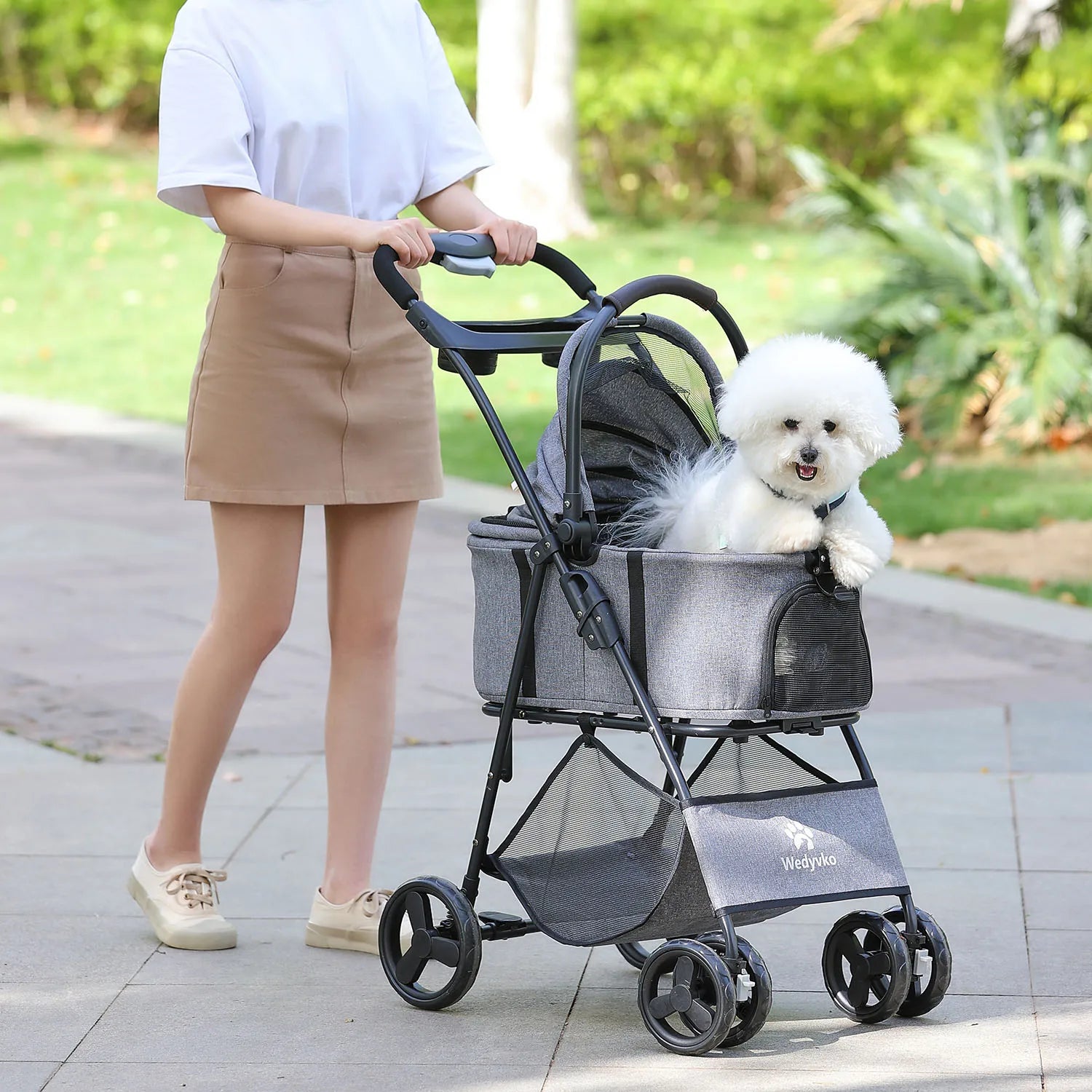 3 In 1 Pet Stroller Waterproof Removable Carrier All Terrain - Arthur's Wellness Emporium